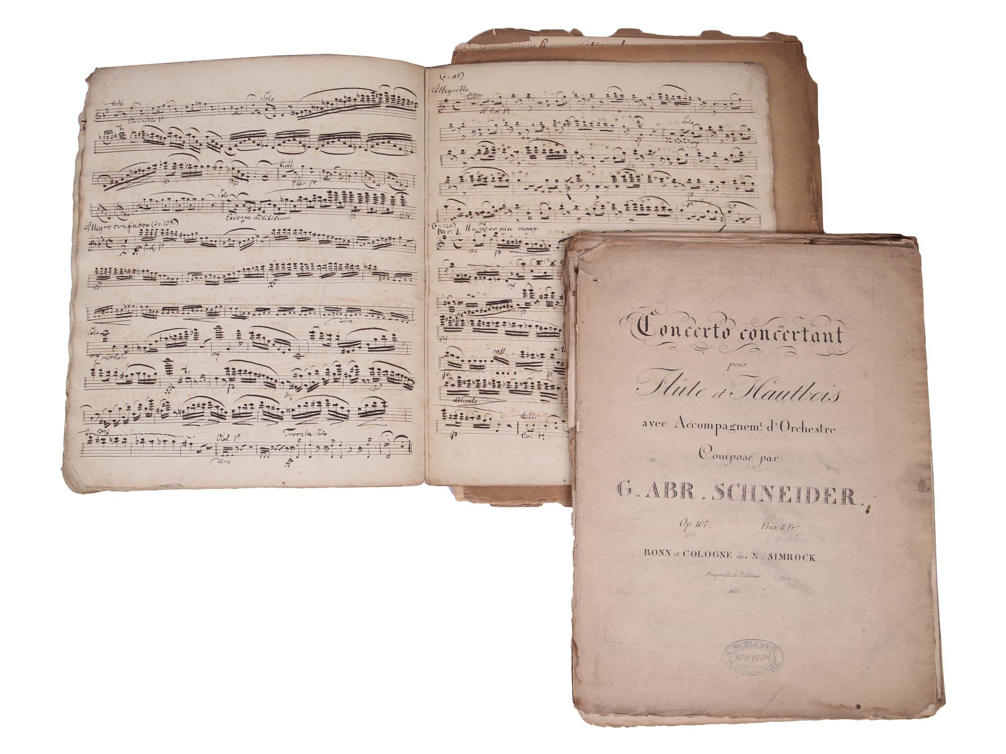 COLLECTION OF FRENCH ANTIQUE SHEET MUSIC BOOKS PIC-6